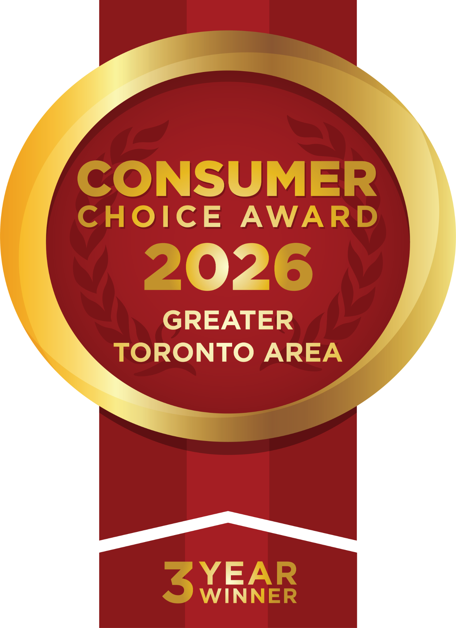 Consumer Choice Award 2026, Greater Toronto Area, three-year winner