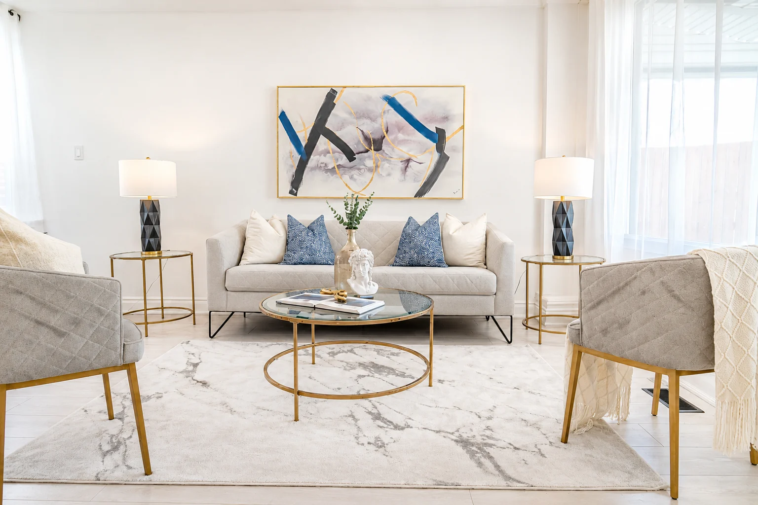 Astra staged dining area