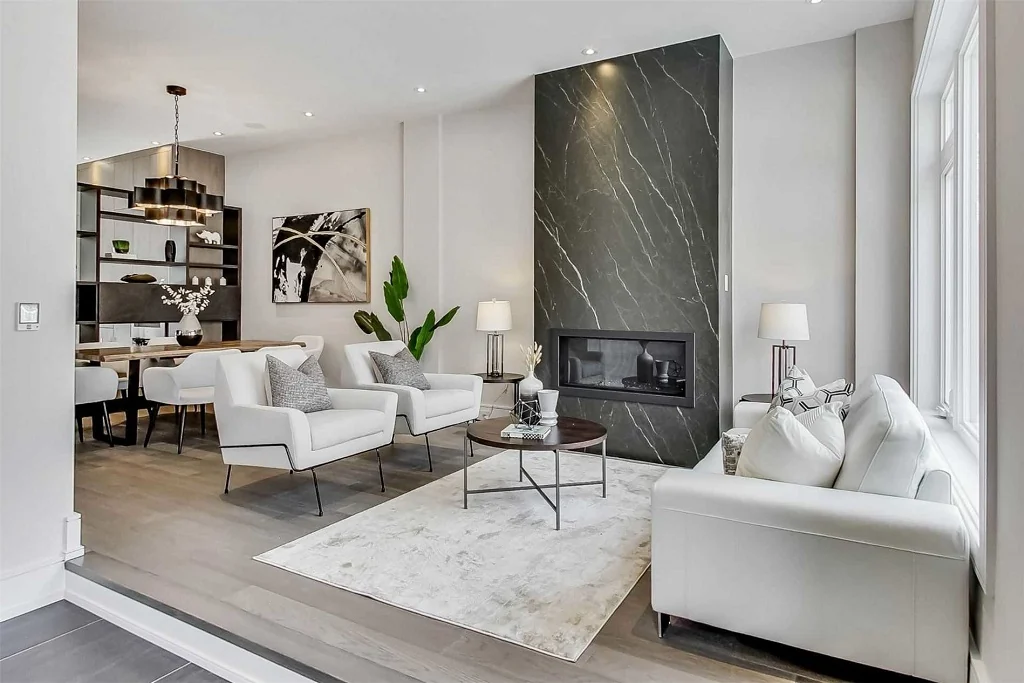 Astra staged dining area